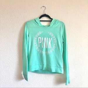 VS PINK hoodie (aqua)